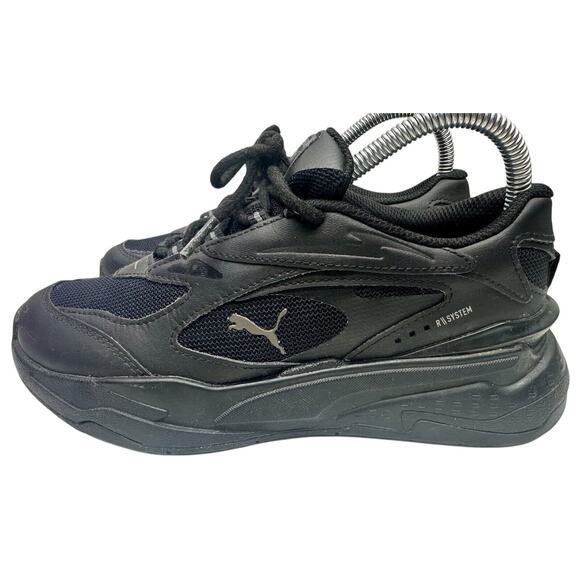 Puma RS Fast 382060-01 Black Running Shoes Sneakers Size 5C - Picture 5 of 8
